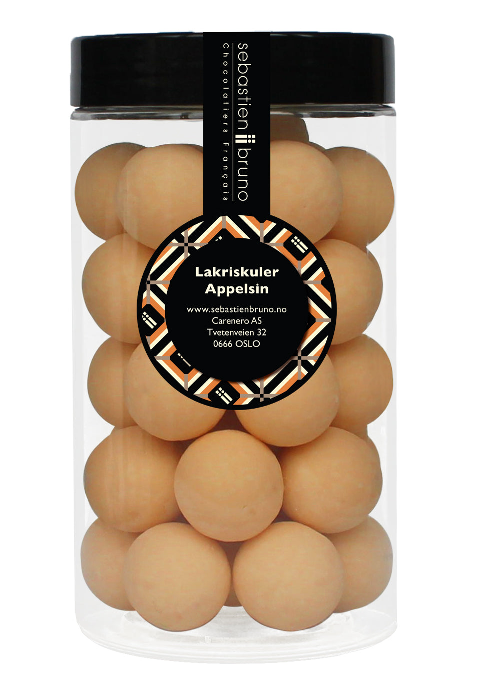 Lakriskuler Appelsin Stor